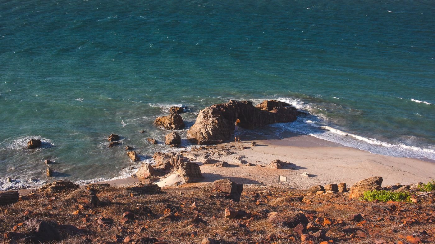 Pedra Furada vista do alto, em Jericoacoara